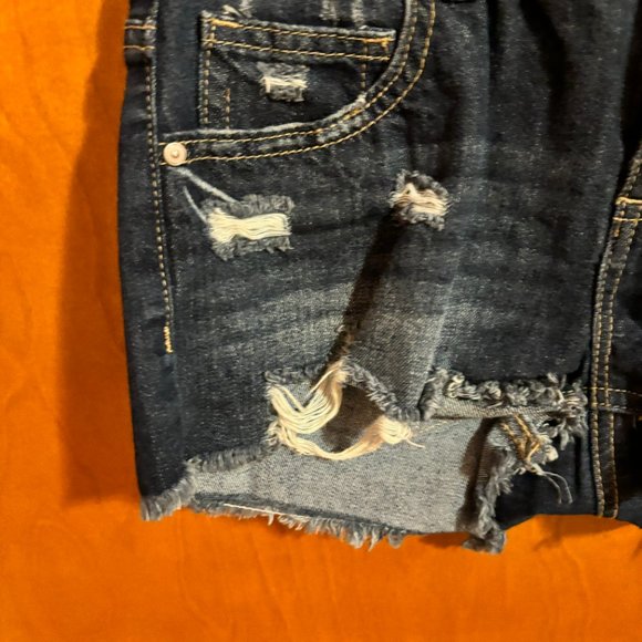 Empyre Jenna Distressed Blue Denim‎ Shorts Size 3 - Picture 5 of 11